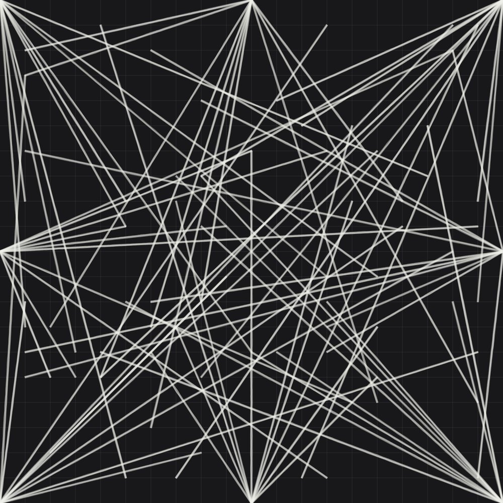 p5.js drawing of Wall Drawing #256