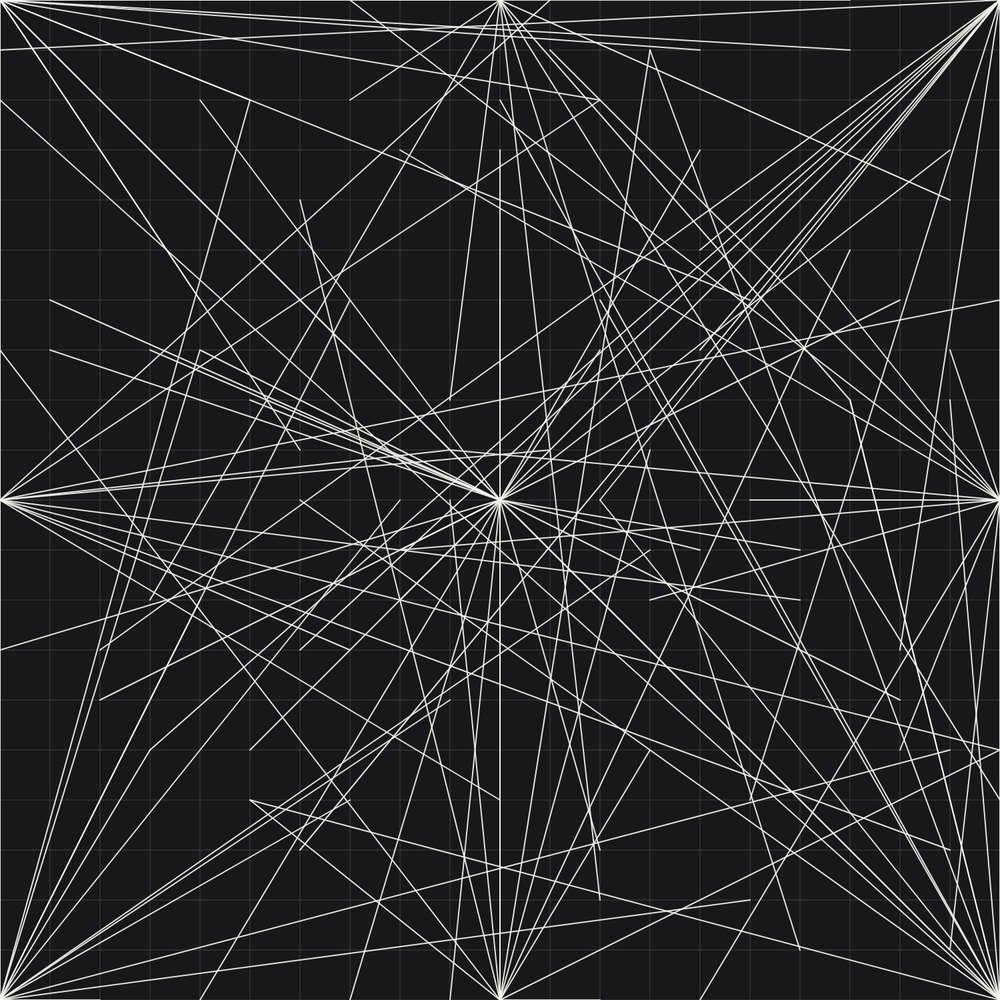 p5.js drawing of Wall Drawing #289