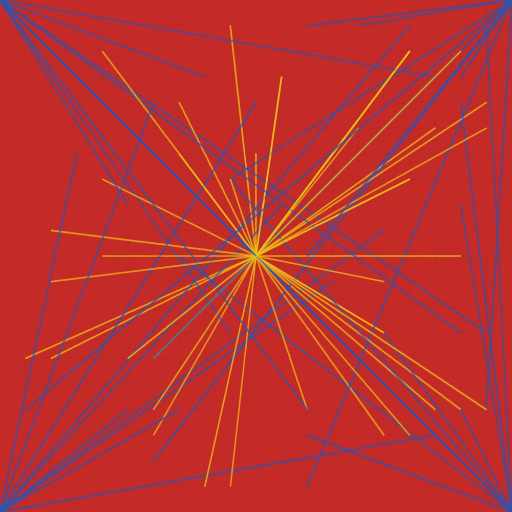 p5.js drawing of Wall Drawing #308