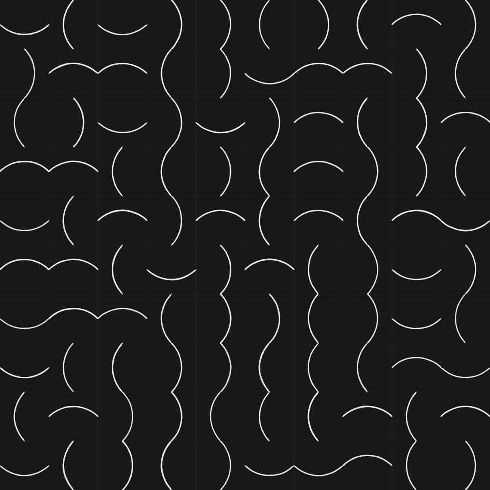 p5.js drawing of Wall Drawing #357